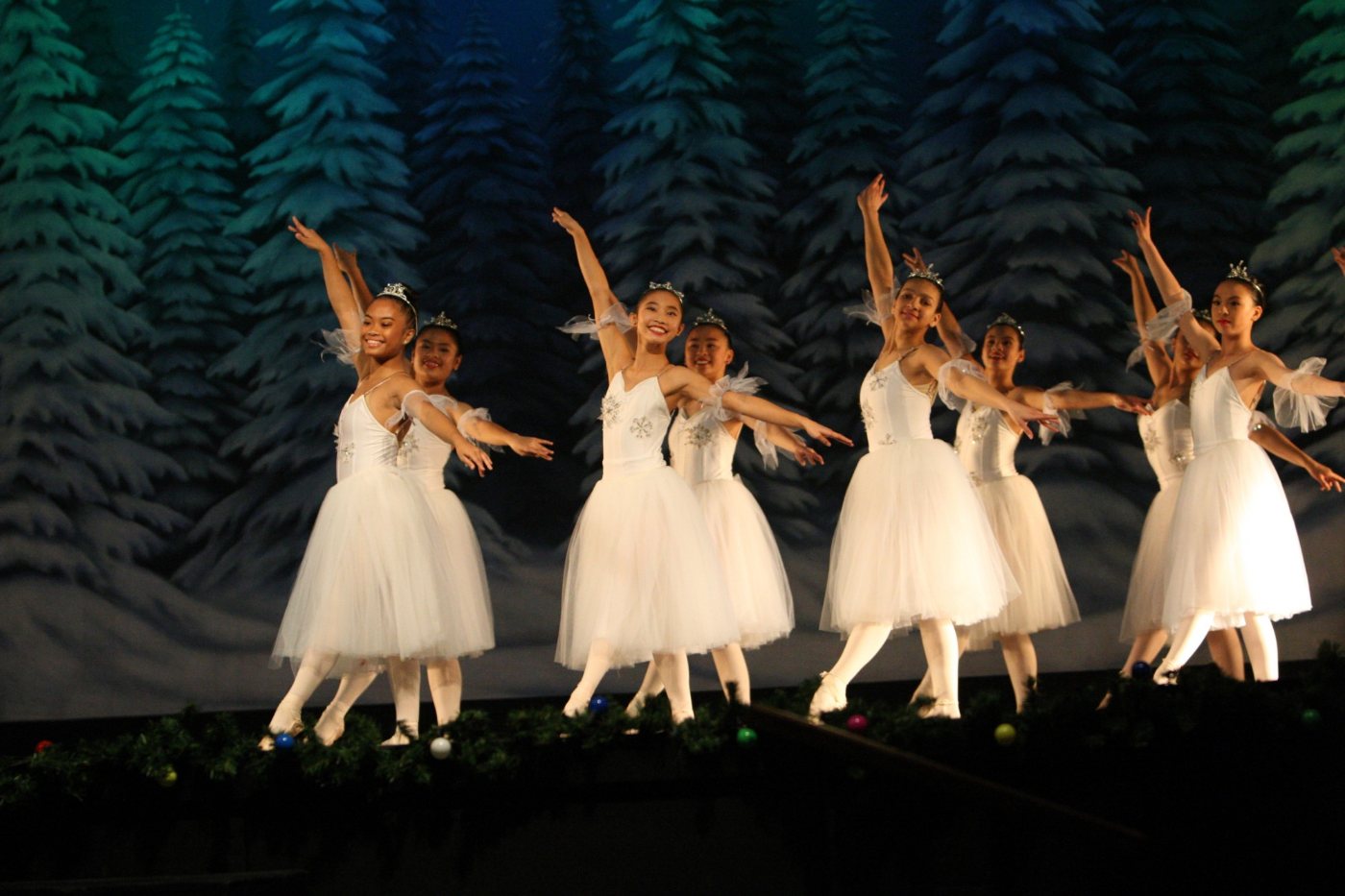 Snow scene: on pointe